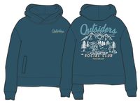 Early Riser Recycled Cotton Hoodie - Blue Coral