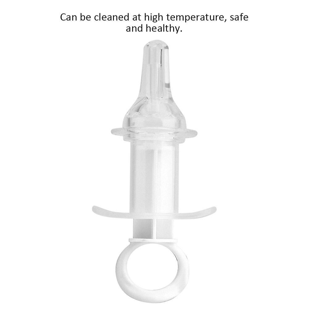 Baby Pet Medicine Feeder Infant Dispenser Syringe Medicine Feeding Needle(white)