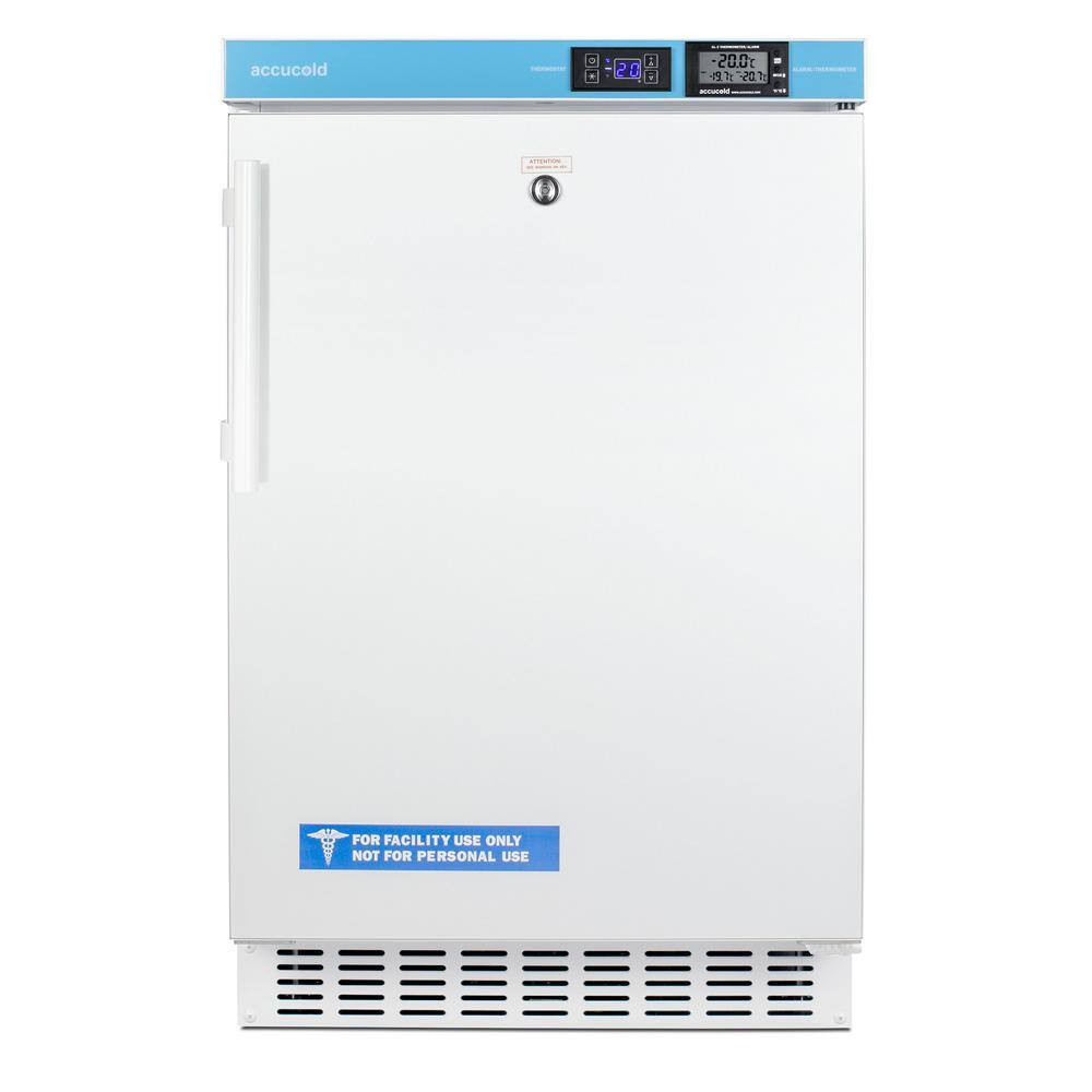 Summit Appliance 2.65 cu. ft. Vaccine Frost-Free Upright Freezer in White ADA Compliant ACF33L