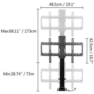 VEVOR Swivel Motorized TV Lift Stroke Length 40 in. Motorized TV Mount Fit for 32-70 in. TV Lift Height Adjust 28.74-68.11 in. SHC340D1000BSJDSJV1