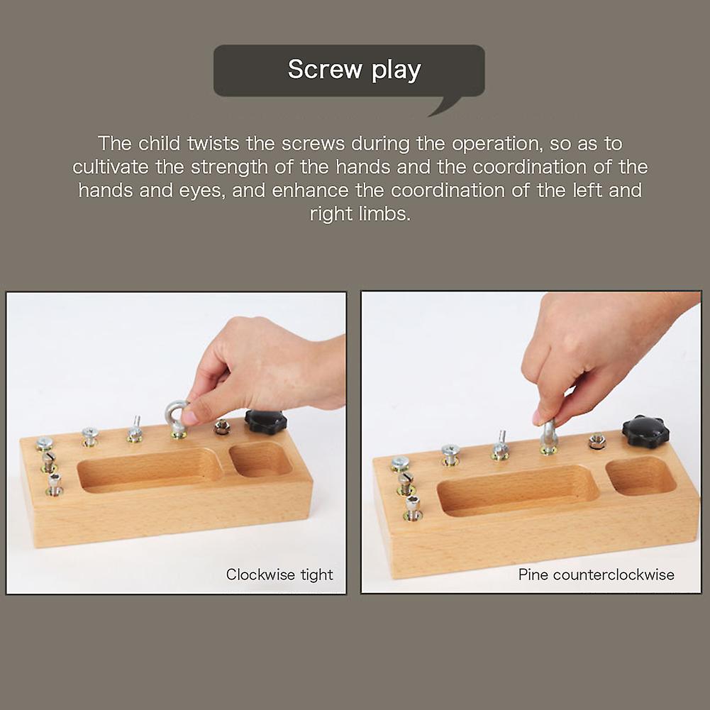 Screwdriver Board Set Toys Children Learning Life Skills Tools Wooden Assembly Early Education Toys