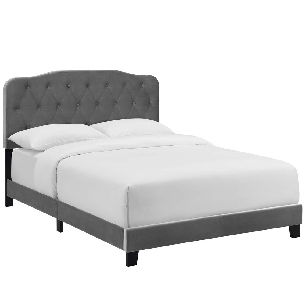 Amelia Twin Upholstered Velvet Bed