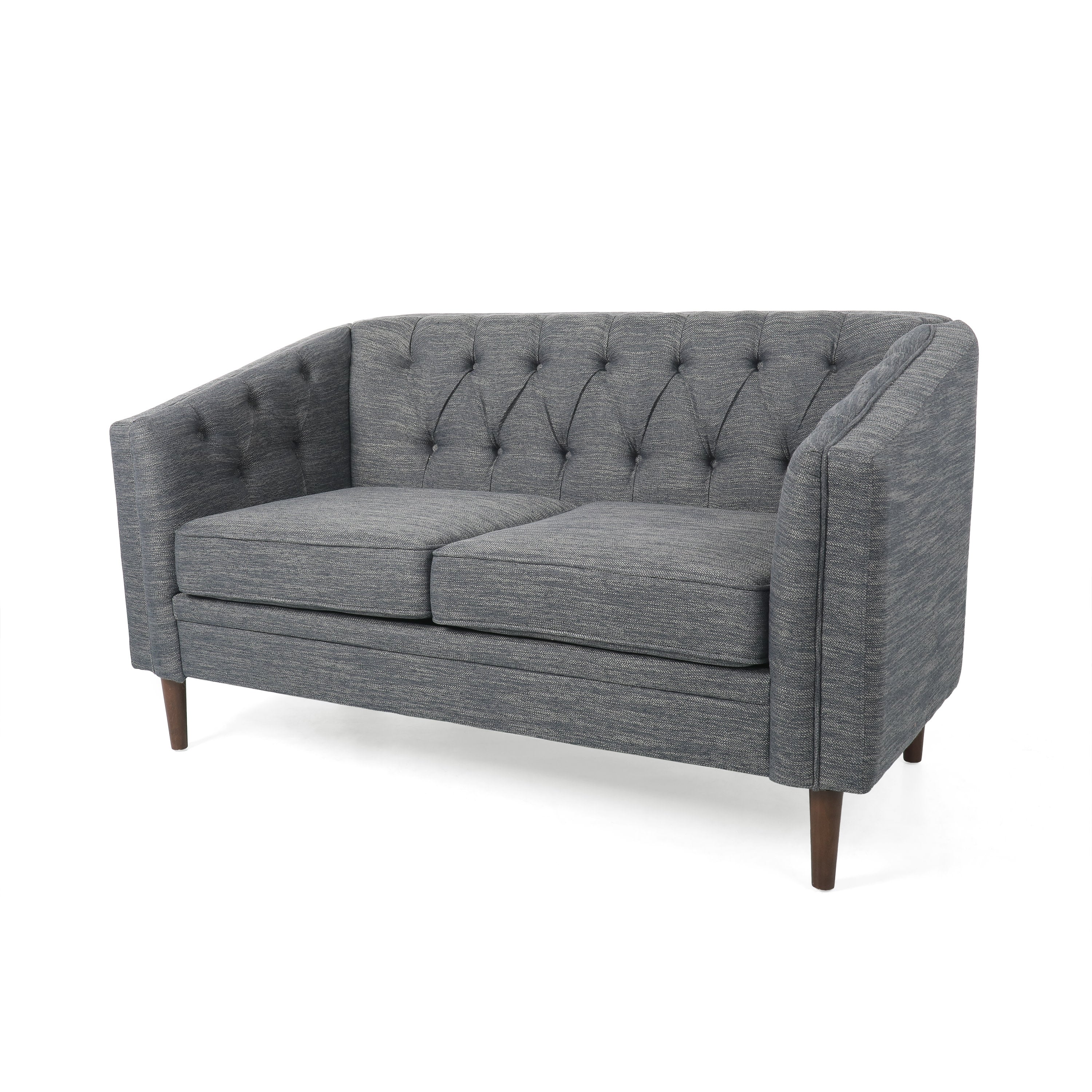 Jelm Contemporary Tufted Loveseat