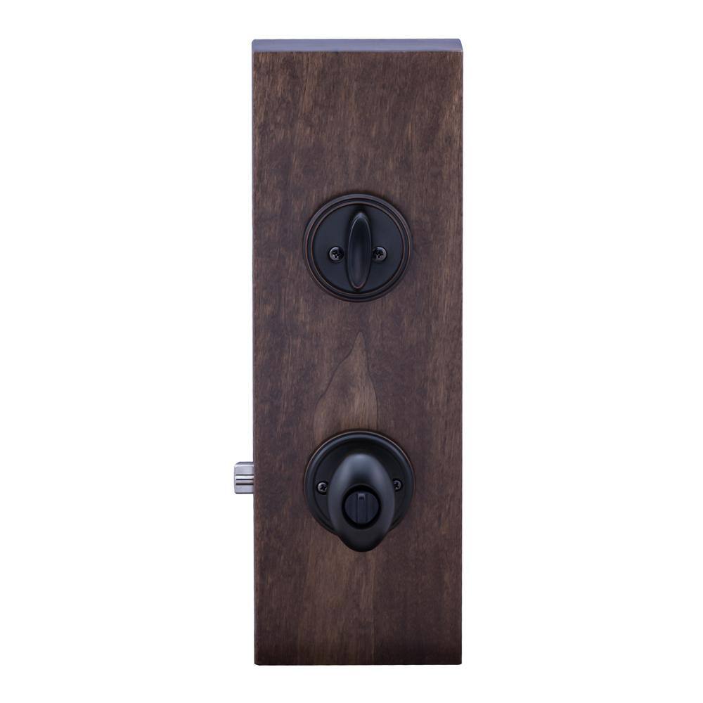 Copper Creek Egg Tuscan Bronze Entry Door Knob with Deadbolt EKDB141TB