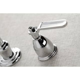 Kingston Brass Whitaker 2-Handle Wall Mount Tub Faucet in Polished Chrome (Valve Included) HKS3021KL