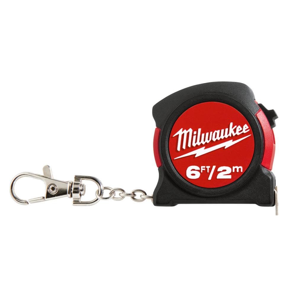 Milwaukee 6 ft / 2 m Keychain Tape Measure Clam 48-22-5506C from Milwaukee