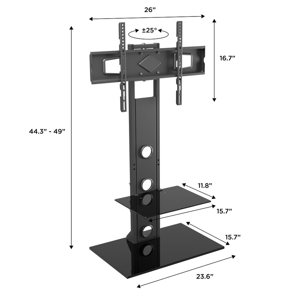 ProMounts Universal Floor TV Stand Swivel for Most 37 70in Screens