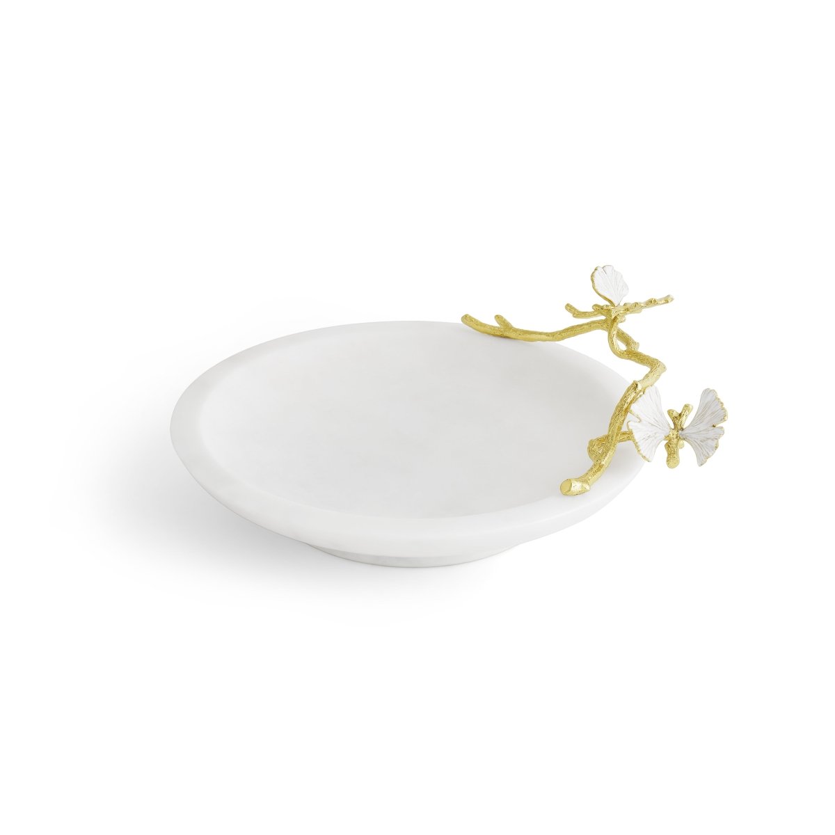 Butterfly Ginkgo Gold Trinket Dish