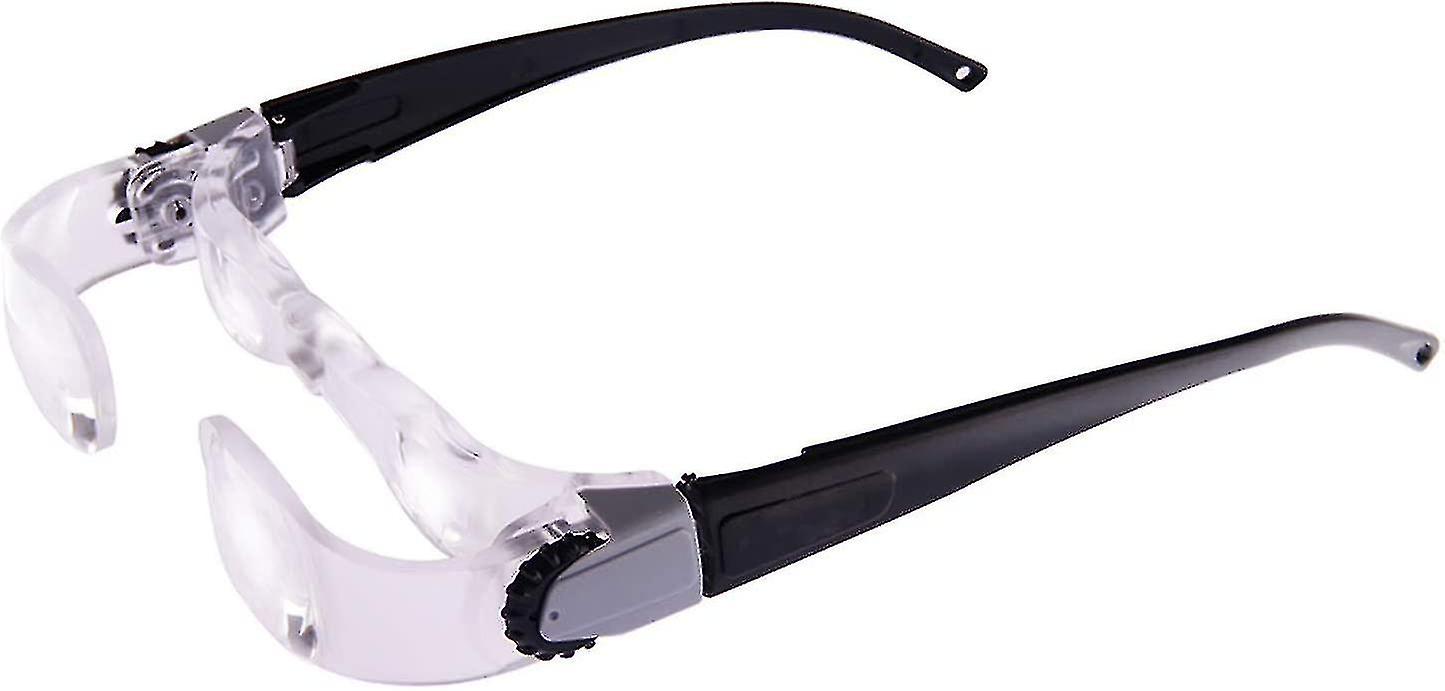 Tv Magnifying Glass 2.1x Handsfree Binocular Glasses Reading Aid 0 To +300 Degree Adjustable Far-sightedness Magnifie