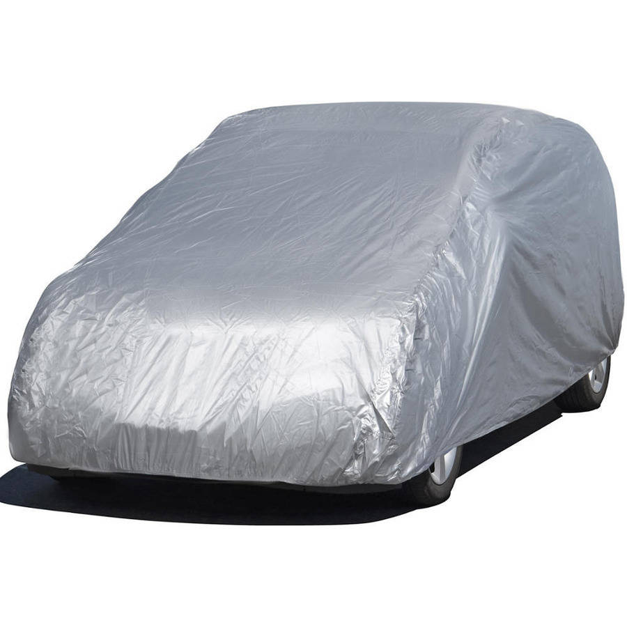 Motor Trend All Season WeatherWear 1-Poly Layer Snow Proof， Water Resistant Van/SUV Cover Size L， Fits up to 185