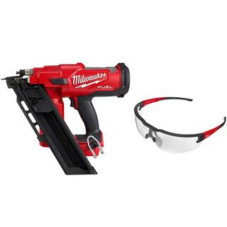 MW M18 FUEL 3-12 in. 18-Volt 30-Degree Brushless Cordless Framing Nailer with Clear Anti Scratch Safety Glasses 2745-20-48-73-2010