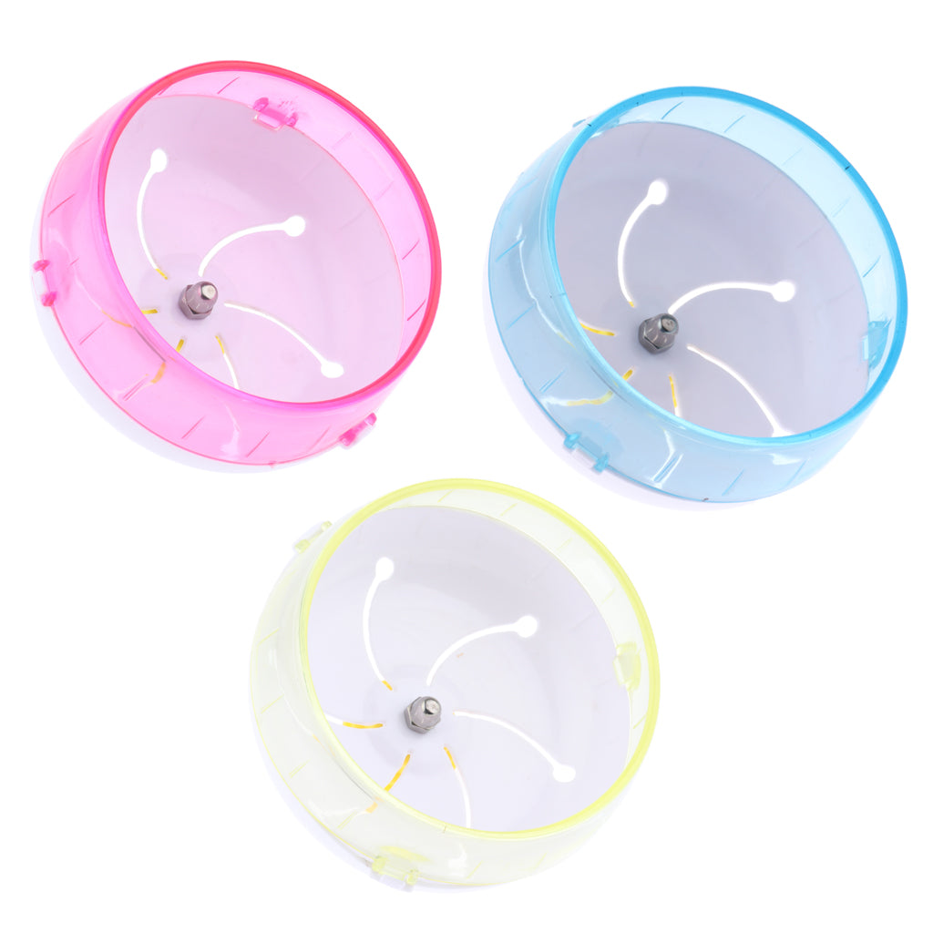 Hamster Mouse Rat Exercise Toys Silent Running Wheel Pink