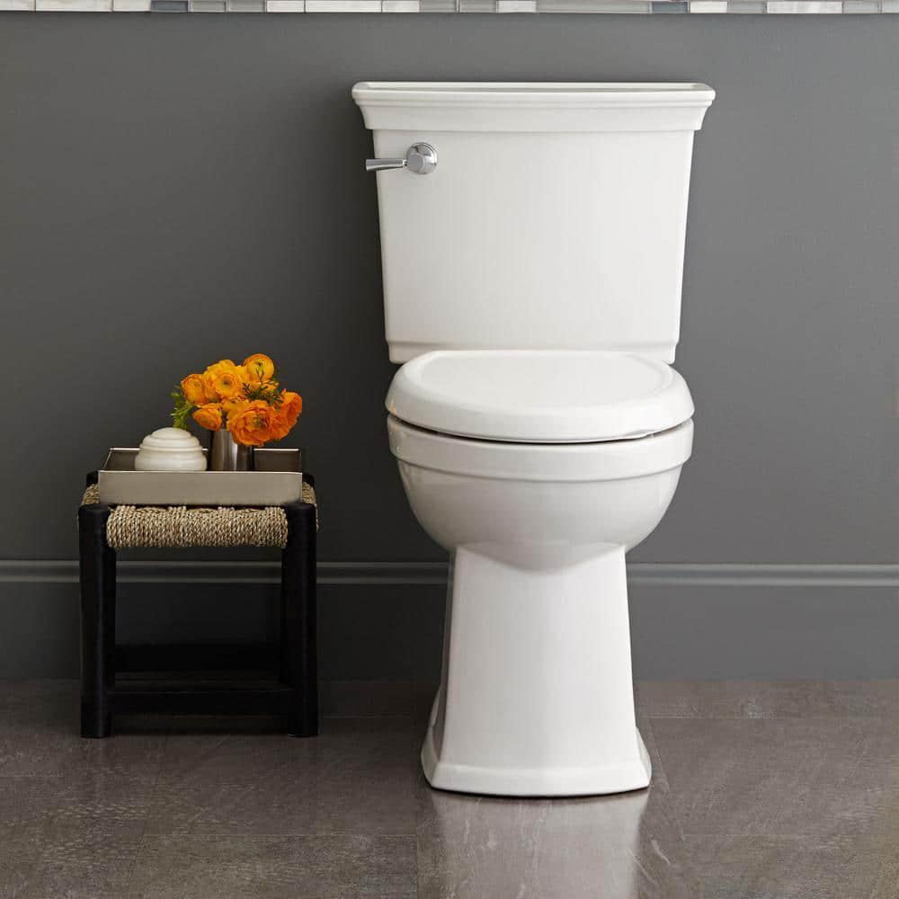 American Standard Optum VorMax Complete Tall Height 2piece 128 GPF Elongated Toilet in White with Slow Close Seat