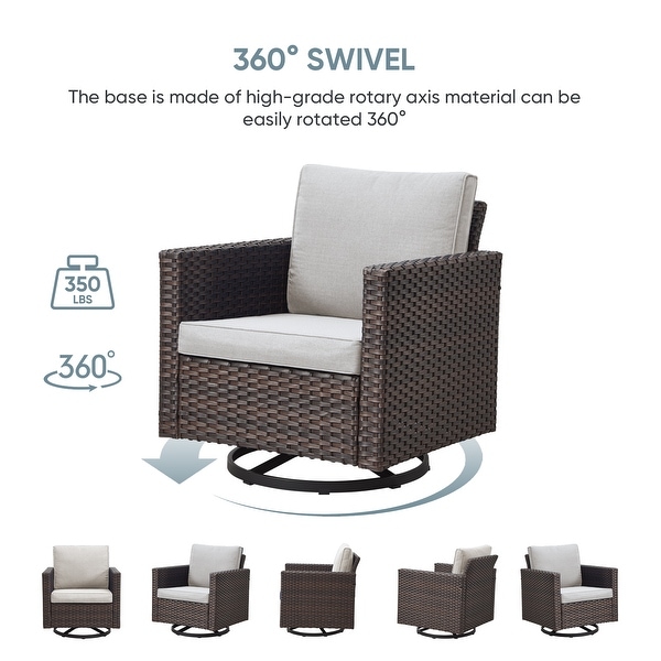 Patio Swivel Glider Chair 2 Piece Patio Furniture Sets