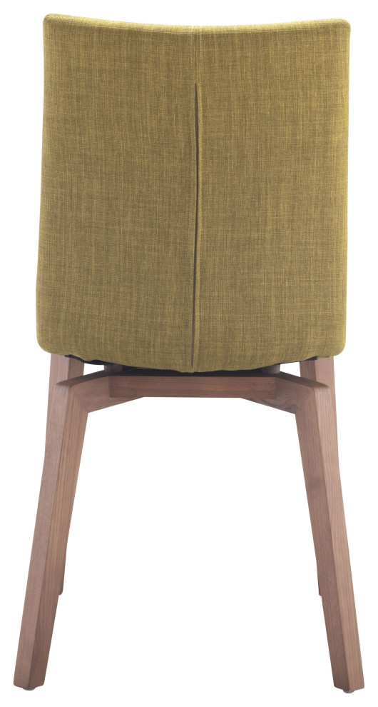 Orebro Dining Chair (Set of 2) Pea Green   Midcentury   Dining Chairs   by Sideboards and Things  Houzz