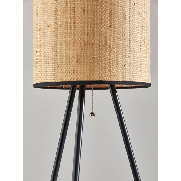 Huey Floor Lamp Black Adesso