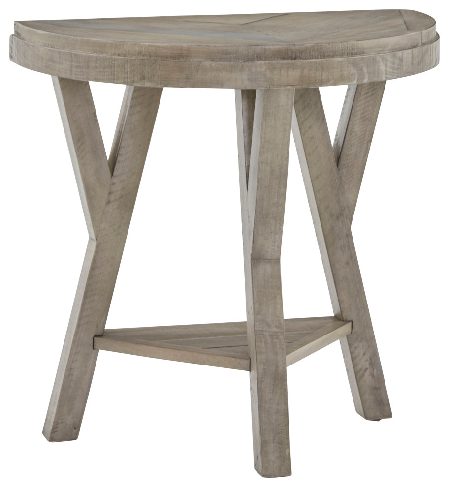 Market Street Chairside Table  Boardwalk Gray   Transitional   Side Tables And End Tables   by Progressive Furniture  Houzz