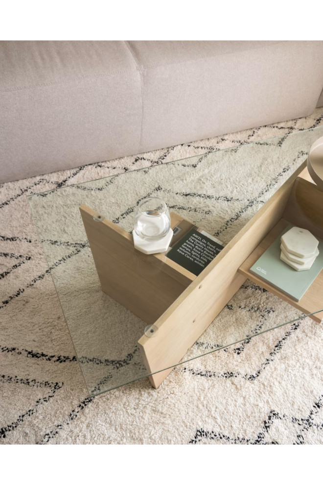 Geometric Oak Coffee Table  La Forma Balwind   Contemporary   Coffee Tables   by Oroa   Distinctive Furniture  Houzz