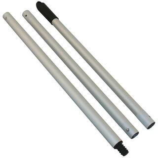 Kraft Tool Co. 60 in. Aluminum Snap Style Broom Handle (3-Piece) CC263