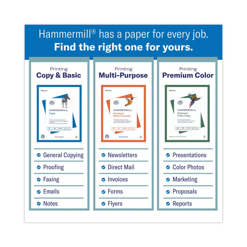 Hammermill Great White 30 Recycled Print Paper， 92 Bright， 20lb， 8.5 x 11， White， 500 Sheets/Ream， 10 Reams/Carton (86700)