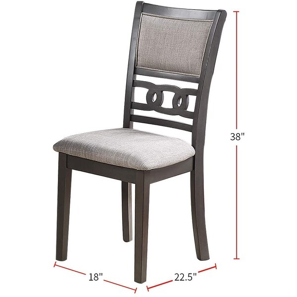 Dining Chair Set of 2 Side Chairs Cushion Seats Unique Back Kitchen Breakfast Chairs