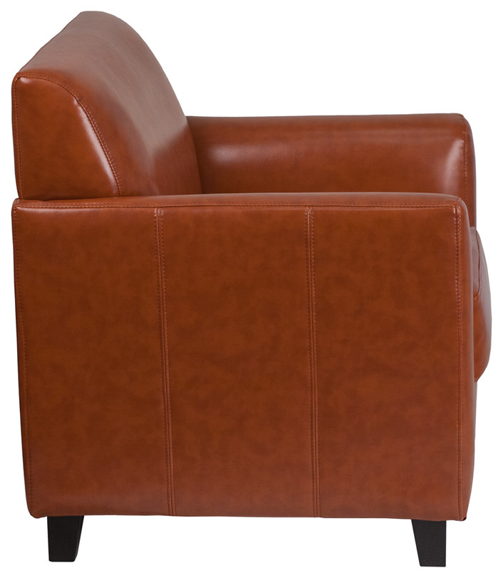 HERCULES Diplomat Series Cognac LeatherSoft Chair   Contemporary   Armchairs And Accent Chairs   by First of a Kind USA Inc  Houzz