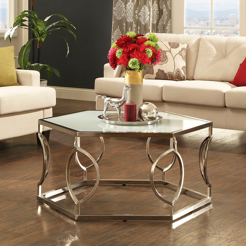 HomeVance Kissena Contemporary Coffee Table