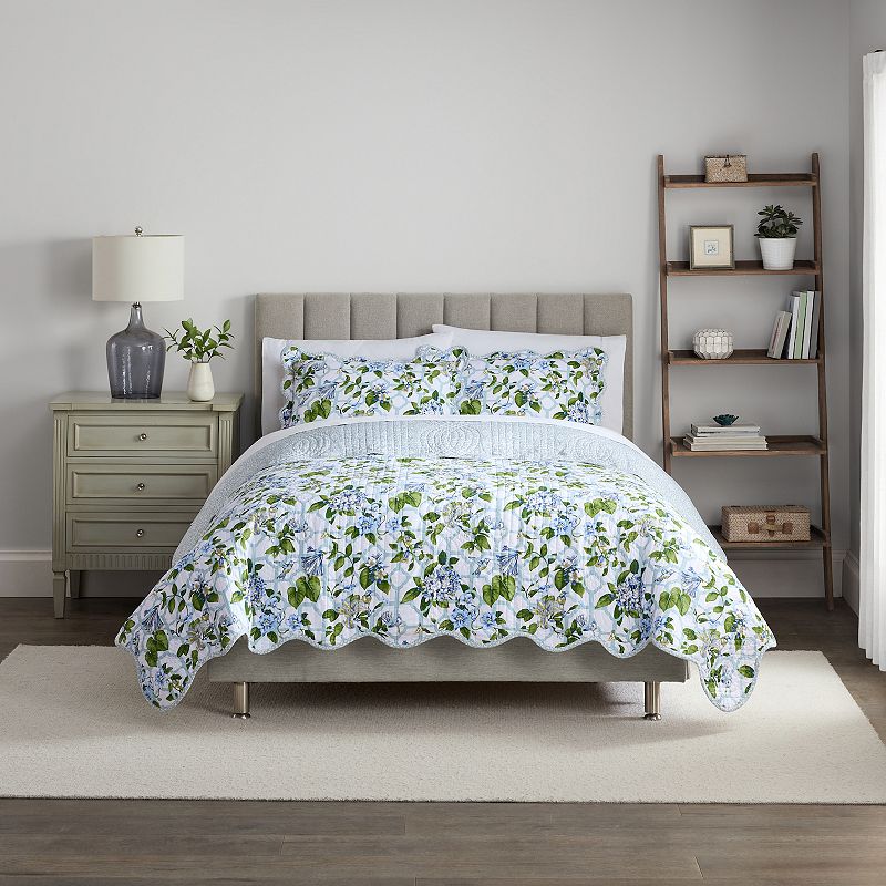 Waverly Treillage Trellis Printed Bedspread Set