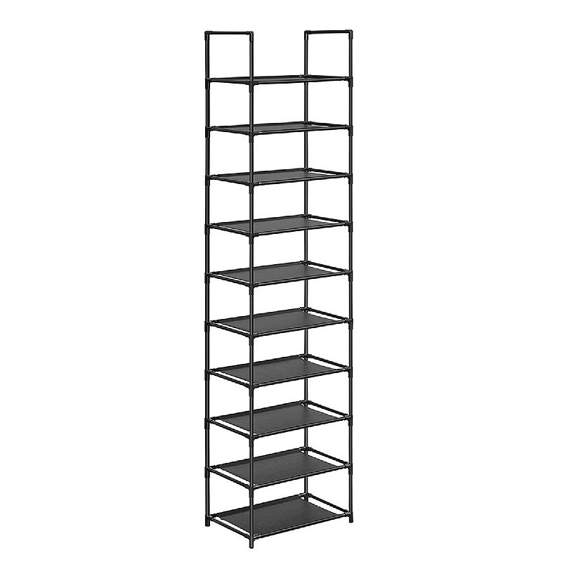 Shoe Rack， 10 Tier Shoe Shelf， Shoe Storage Organizer， Space-Saving