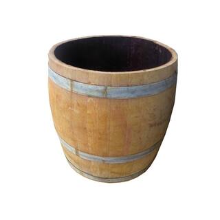 MGP 27 in. W 28 in. H Lacquer Finished Tall Wine Barrel Planter WBP-34P