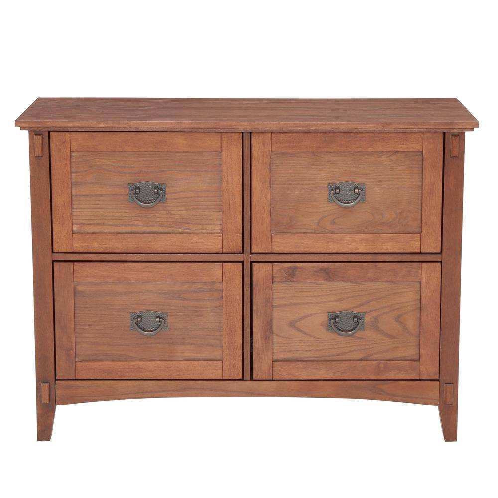 Home Decorators Collection Artisan Medium Oak Brown 4 Drawer File Cabinet 9223800550