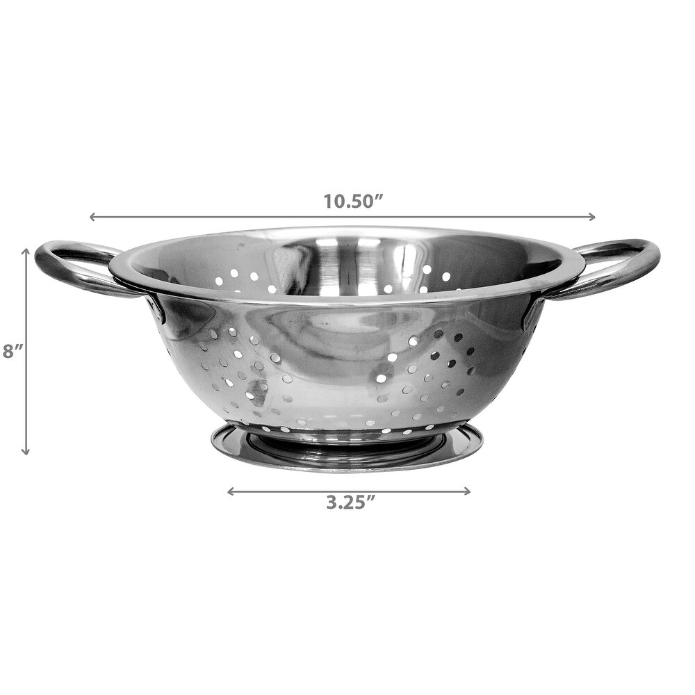 IH Casa Decor Stainless Steel Colander With Handles 8\