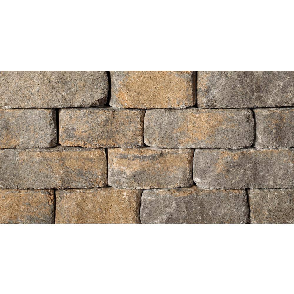 Oldcastle Beltis 4 in. x 11 in. x 6 in. Gray Charcoal Concrete Retaining Wall Block (140- Piece Pallet) 16253396