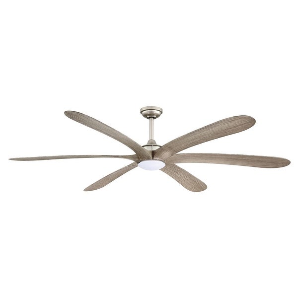 72-inch Driftwood 6-Blade DC Motor Ceiling Fan with Light and Remote Shopping - The Best Deals on Ceiling Fans | 39155376