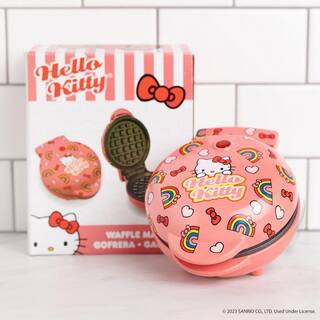 Uncanny Brands Pink Hello Kitty Mini American Waffle Maker WM3-KIT-HK1