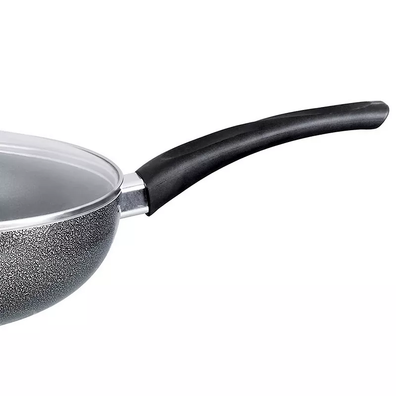 Brentwood Wok W/ Lid Aluminum Non-Stick 11