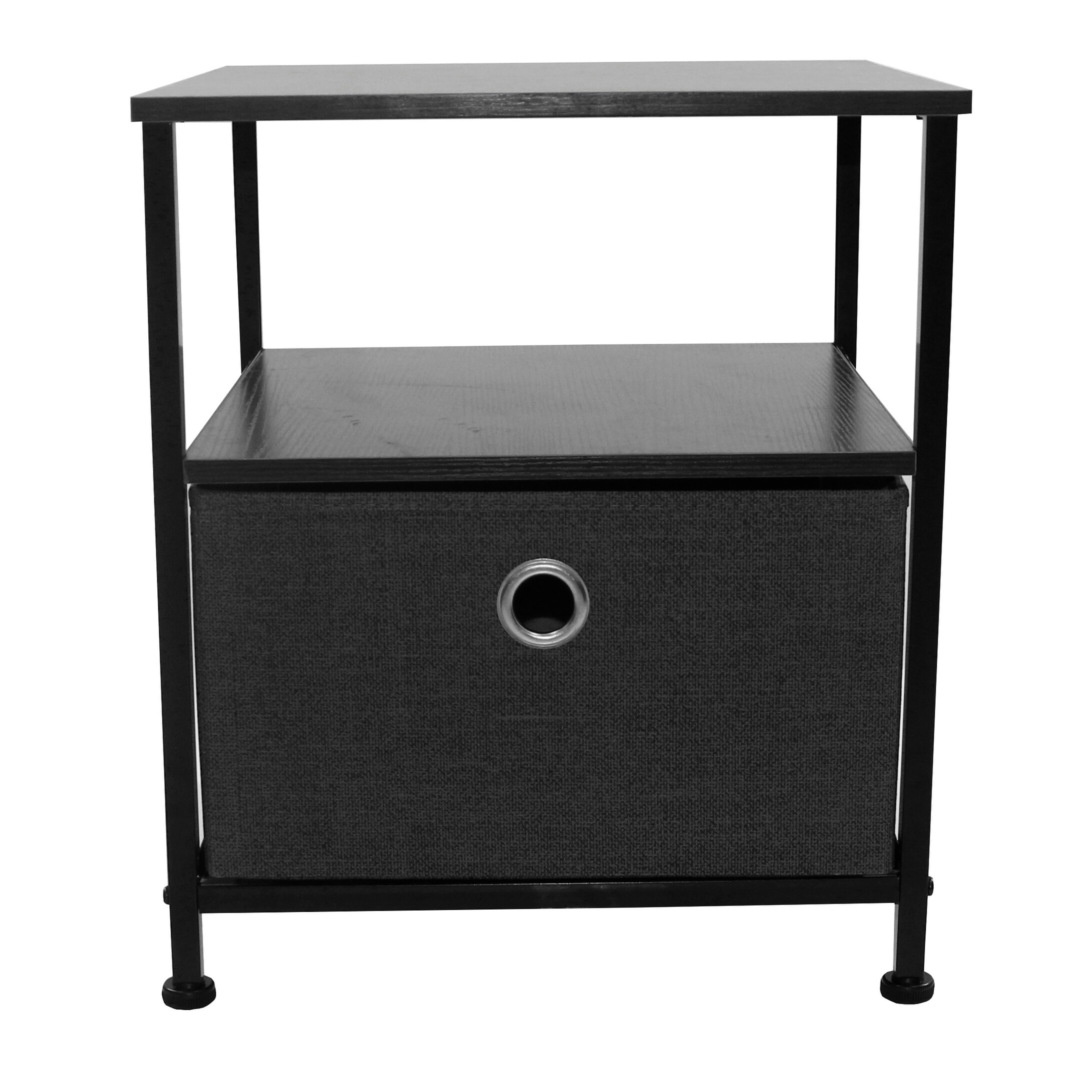 Nightstand 1-Drawer Shelf Storage Bedroom Furniture and End Table Chest - - 26062243