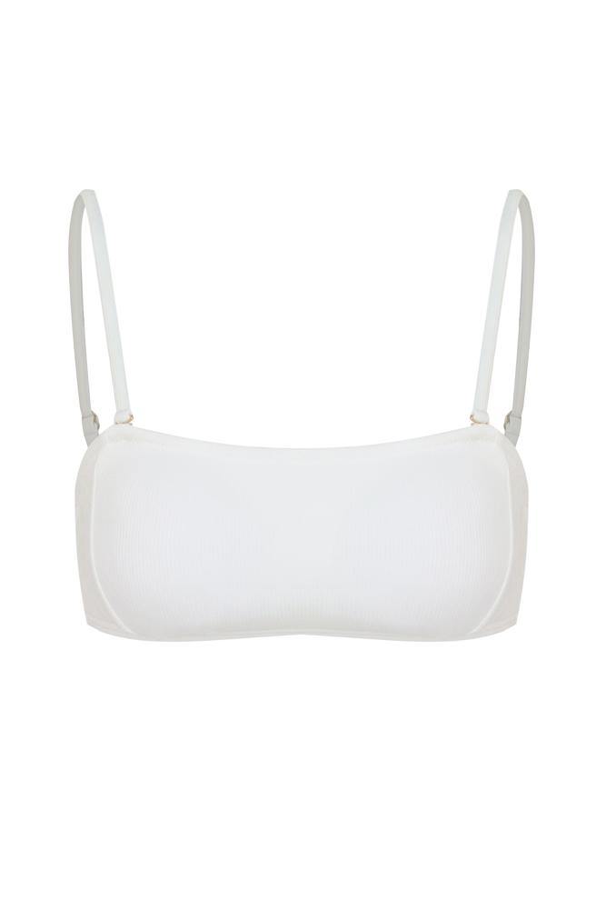 HELLO MOLLY Coconut Grove Swim Top White