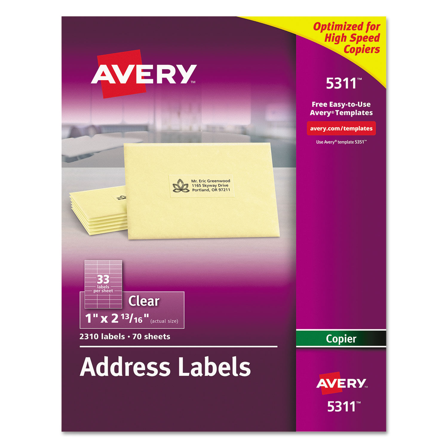 Copier Mailing Labels by Averyandreg; AVE5311