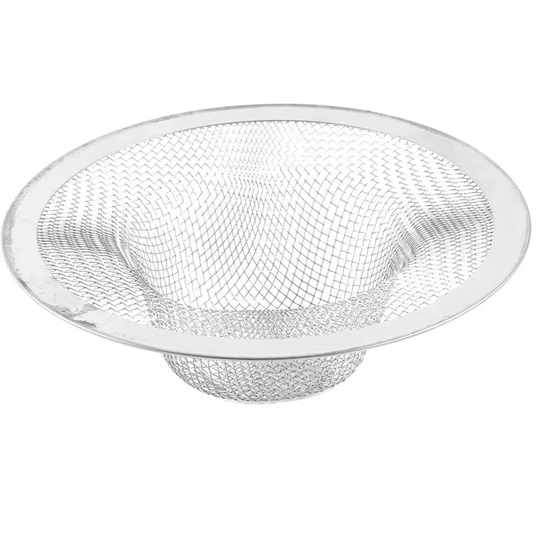 Washroom Bathroom 4.4 Inch Diameter Stainless Steel Mesh Sink Strainer