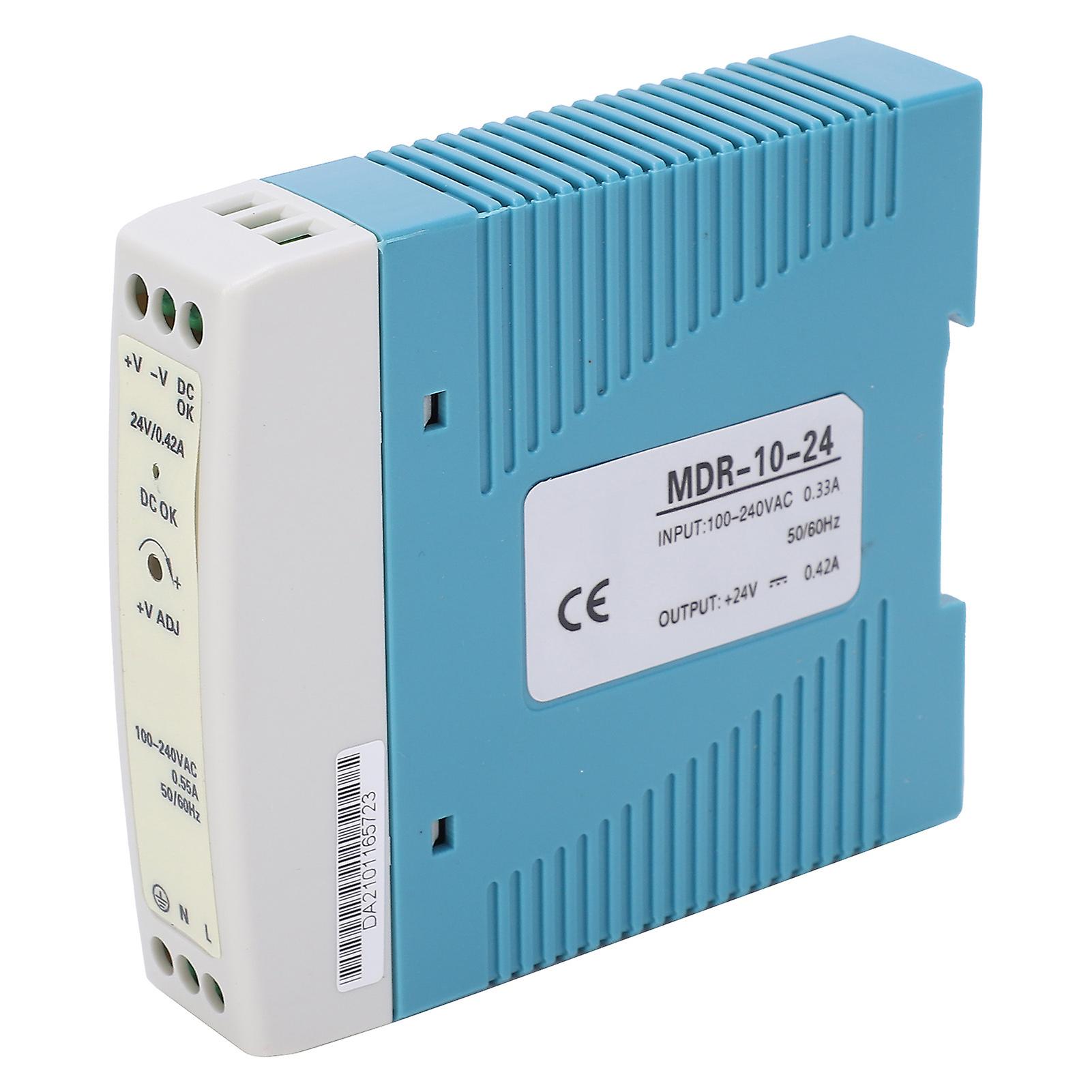 Berm Industrial Switching Power Din Rail Type 100240vac Input Mdr1024 10w 24v 0.42a