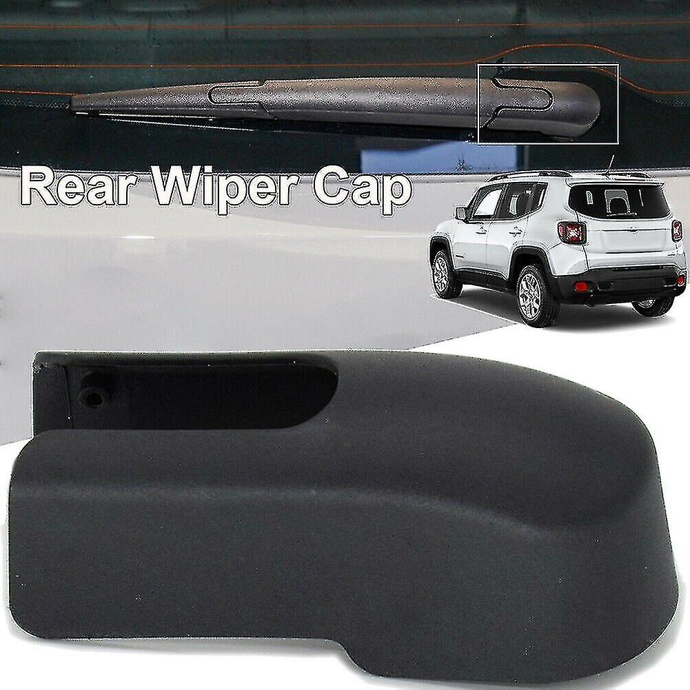 Tailgate Rear Windscreen Wiper Arm Nut Cap Cover Black For Jeep Renegade (black1pcs