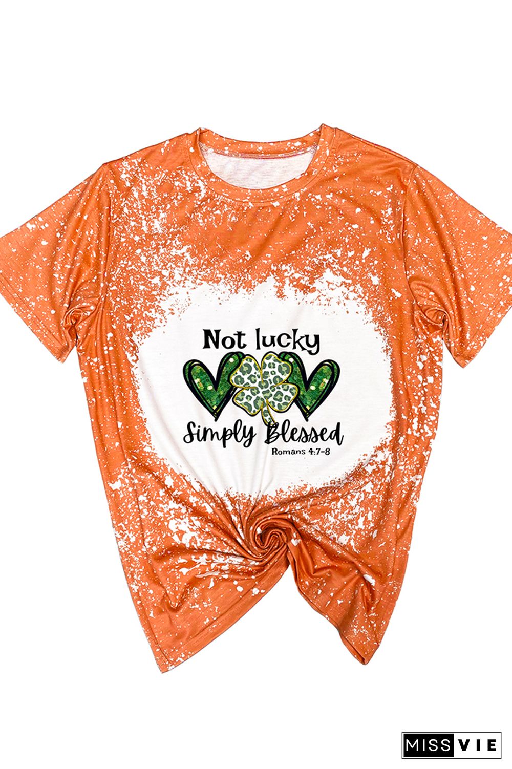 Not Lucky Just Blessed St Patrick’s Day Graphic Tee Wholesale