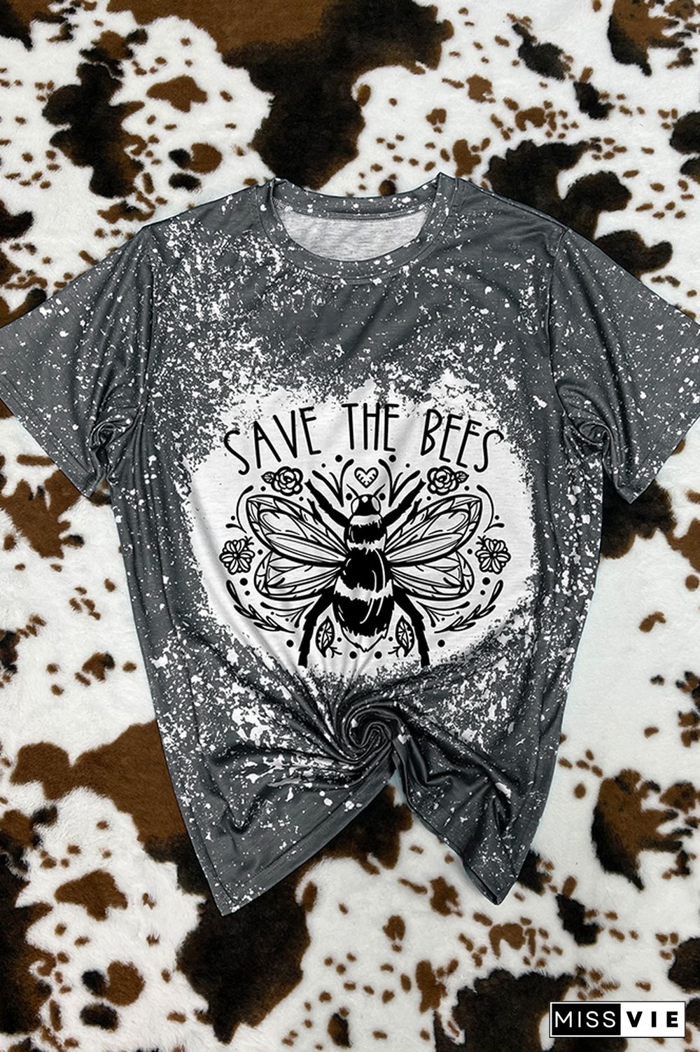 Save The Bees Floral Graphic Tee Wholesale