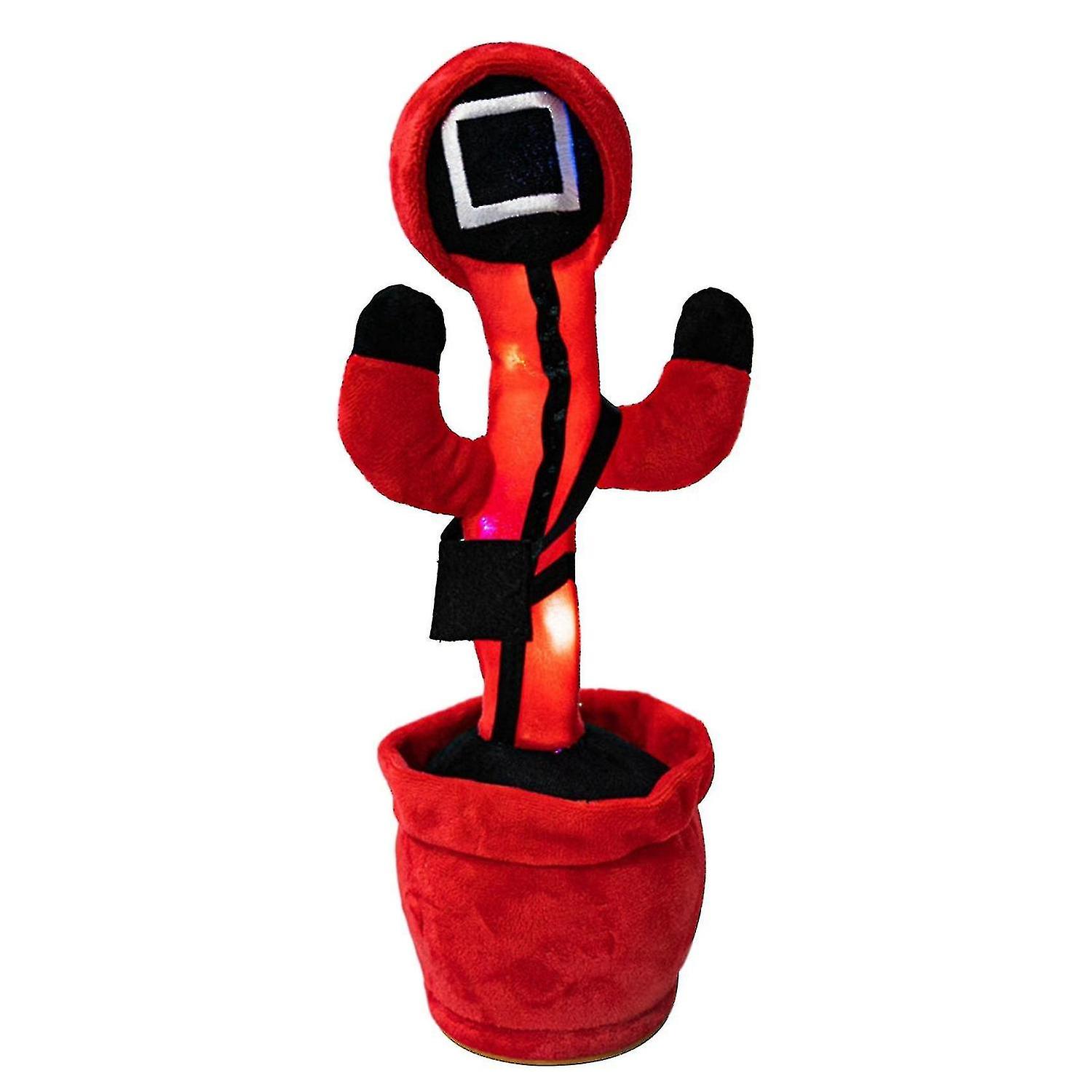 Compale Withcompale Withsquid Game Toy Doll Masked Little Red Man，squid Game Doll Triangular