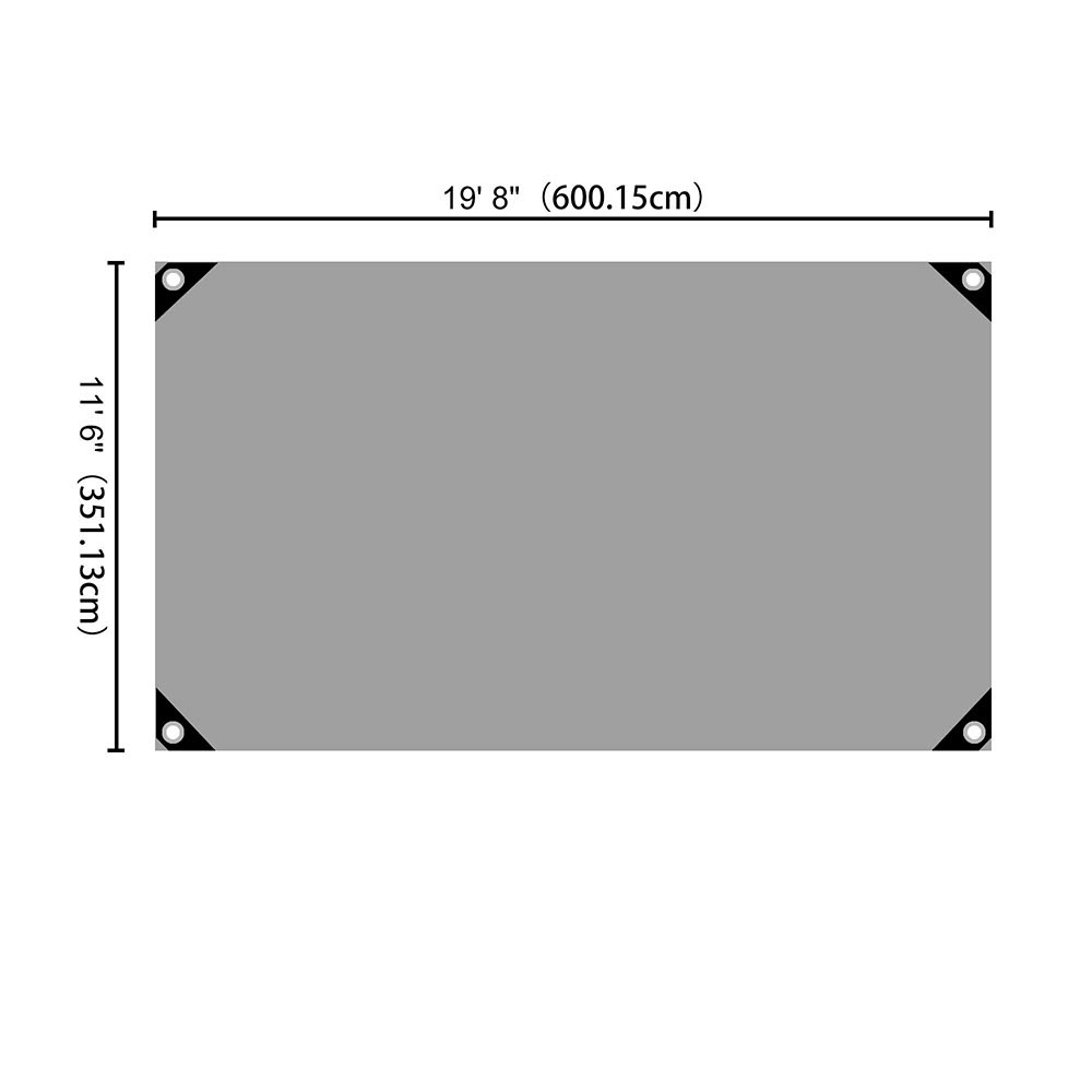 Yescom 14mil Extra Thick Heavy-Duty Poly Tarp Reinforced Canopy Size Opt