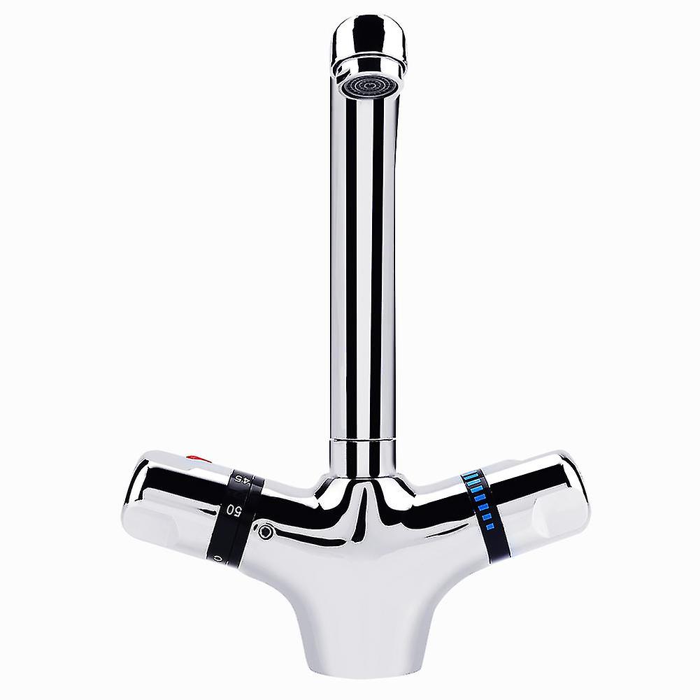 Thermostatic Chrome plating Rotary Durable Water Faucet Tap Kitchen Sink G3/8