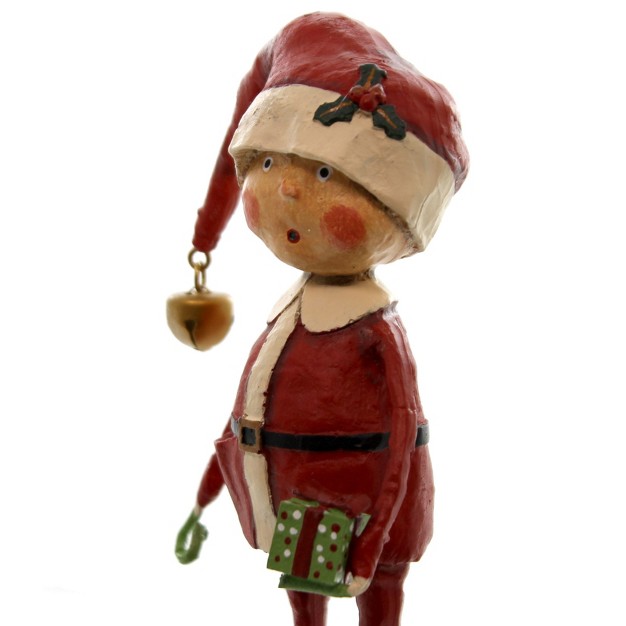 Lori Mitchell Playing Santa One Figurine 6 25 Inches Christmas Presents 23983 Polyresin Red