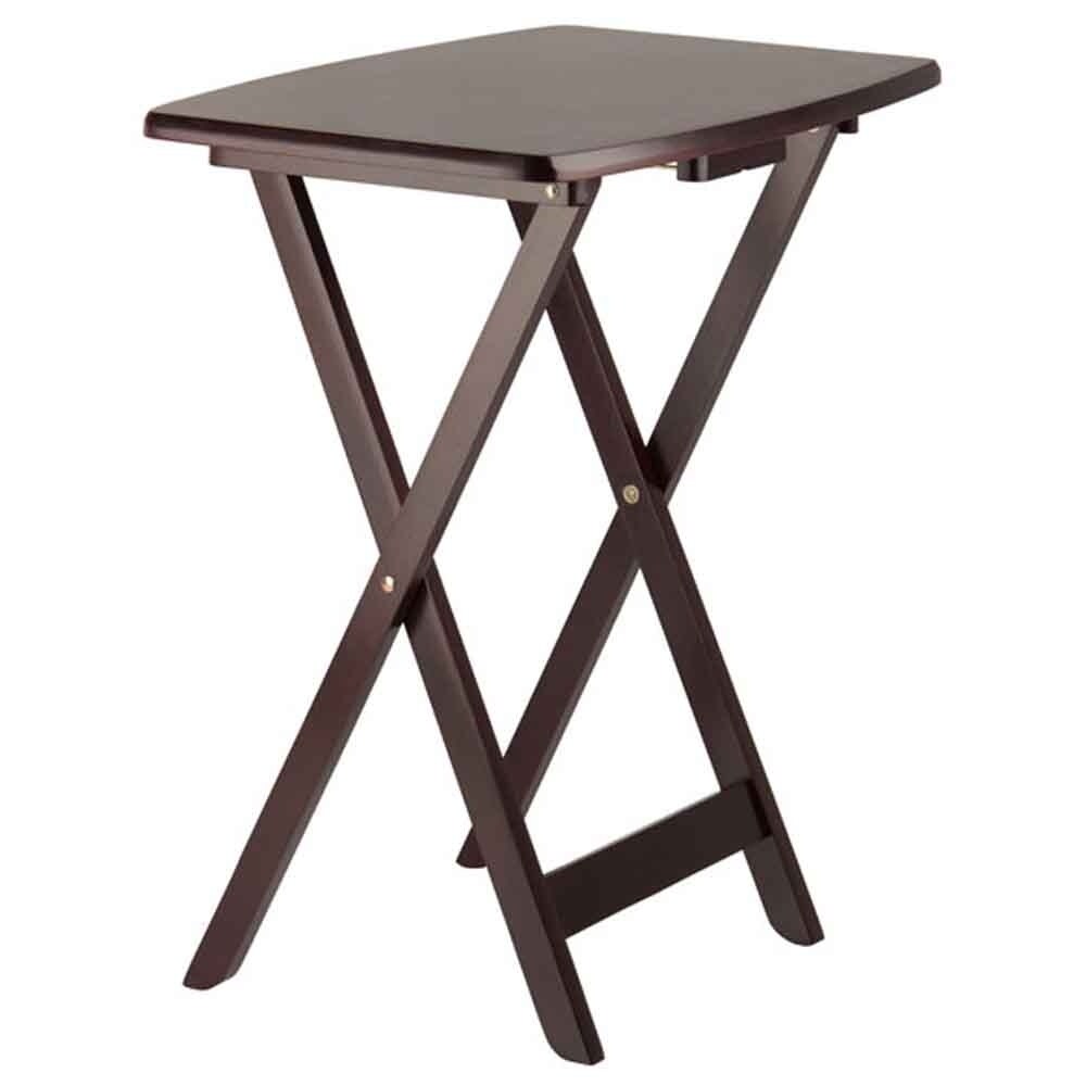 Winsome Dylan 5 Piece Oversize Snack Table with Stand  Espresso