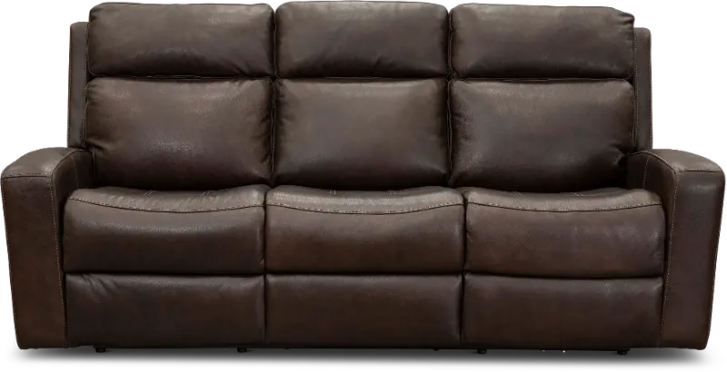 Cody Brown Leather-Match Power Reclining Sofa